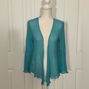 TERRA NOSTRA FEMME Elegan Open-Front Women Cardigan, Size Large